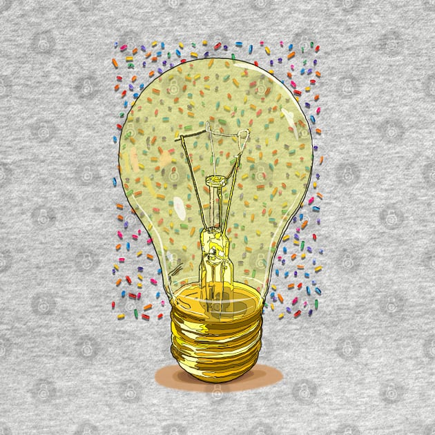 Lightbulb & sprinkles by M[ ]